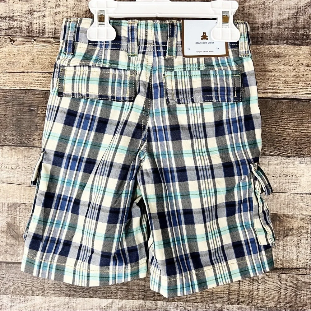 NWT‎ Baby Gap Y2K Plaid Cargo Shorts